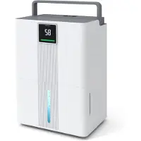Costway Deumidificatore a basso consumo con 3 modalità timer 24H, Deumidificatore da 35 L / giorno per casa Bianco