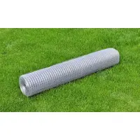 vidaXL -Hühnerdraht 25x1 m zincato Stahl silberfarben