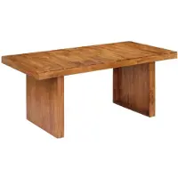 vidaXL Tavolo da pranzo 180 x 90 x 75 cm in legno massiccio di acacia