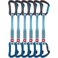 Ocun Raven QD Zoom 6-Pack Rinvio (20 cm, blu)