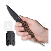ANV Knives Coltello P100 - Sleipner Cerakote - Paracord, coyote