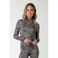 Colourful Rebel Neyo Leopard Peached Turtleneck Top Brown Taglia: XS | Maglie Sportivi Outlet | Donna | Marrone