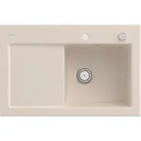 Villeroy & Boch Lavello Villeroy&Boch, lavello da cucina Subway 45 Ivory 780x510 mm, larghezza del mobile sottolavello 45 cm
