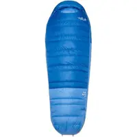 Rab Women's Ascent -18C / 0F Sacco a pelo in piuma Donna (Regular - Body Size: 170 cm, blu)