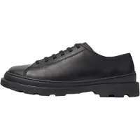 Camper per uomo. K101066-001 Scarpe in pelle nera Brutus (42), Nero, Basso, Stringhe, Casual