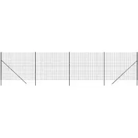 vidaXL Recinzione a maglie di catena antracite 1,8x10 m Acciaio zincato