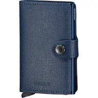 Secrid Mini portafoglio in saffiano, colore blu