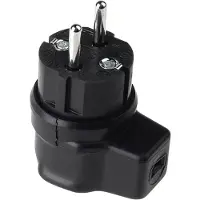 Bachmann Spina angolare in gomma piena , IP44, nero