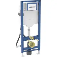 Geberit Duofix, élément pour WC suspendu, 112 cm, avec chasse d'eau à encastrer Sigma 12 cm, entrée d'eau derrière ou en haut au centre, sans obstacle, 111.350.00.6, 111.350.00.6