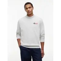 Tommy Hilfiger Regular Entry Signature Crew Ice Grey Heather Taglia: S | Maglioni a maglia Outlet | Uomo | Grigio