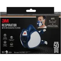 3M Maschera respiratoria con filtri integrati, A1P2, vapori organici
