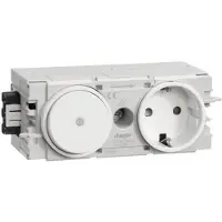 Hager Presa+interruttore Tehalit GS11009016