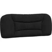 vidaXL Cuscino per testiera nero 100 cm in tessuto