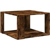 vidaXL Tavolino in rovere fumé 51,5x51,5x30 cm Materiale a base di legno
