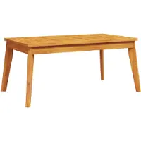 vidaXL Tavolo da pranzo da giardino 100x55x45 cm in legno massiccio di acacia