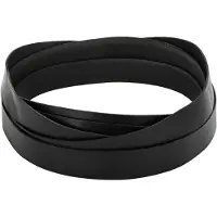 Syfax Cinturino in pelle Nero 1000 x 3 cm Pelle