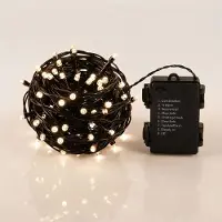 Spetebo Catena luminosa a LED per interni ed esterni - 40 LED / 3 metri - Illuminazione decorativa con 8 funzioni
