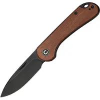 CIVIVI Elementum Slip Joint C18062AJ-3 Black Stonewashed, Guibourtia Wood, coltello da tasca slipjoint