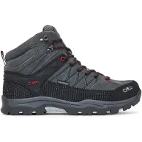 CMP Junior's Rigel Mid Trekking Shoes Waterproof Scarpe da trekking Bambini (41, grigio/nero)