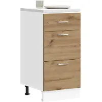 vidaXL Armadio base Lyon Artisan rovere 40x46x81,5 cm materiale a base di legno