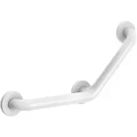Delabie Maniglia angolare 135Gr. D32 220x220mm, 3Feet.P., nylon bianco