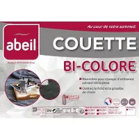 Big Buy Cooking Pilota matrimoniala Abeil, lavabil in masina, 350 g/m², bicolore alb/gri, 200x200 cm