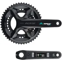 Inpeak Guarnitura Con Potenziometro Twin2 Shimano Ultegra Fc-r8100