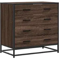 vidaXL Cassettiera look rovere marrone 70x41x70 cm materiale a base di legno