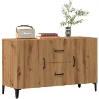 vidaXL Credenza Artisan in rovere 100x36x60 cm materiale a base di legno