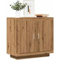 vidaXL Credenza Artisan in rovere 80x40x75 cm Materiale a base di legno