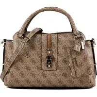 GUESS per donna. HWSG2378060 Borsa satchel logo Yvonne beige (OSFA), Casual, Poliuretano
