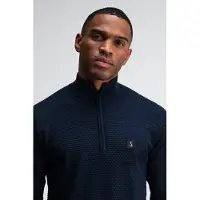 Butcher of Blue Structure Halfzip Alaska Blue Taglia: S | Maglioni a maglia Outlet | Uomo | Blu