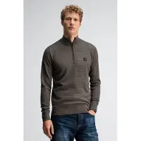 Butcher of Blue Structure Halfzip Mocha Brown Taglia: M | Maglioni a maglia Outlet | Uomo | Marrone