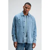 Butcher of Blue Colby Cord Overshirt Horizon Blue Taglia: S | Camicie Casual Outlet | Uomo | Blu
