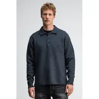 Butcher of Blue Killybegs Polo Grey Melange Taglia: XXL | Maglioni a maglia Outlet | Uomo | Grigio
