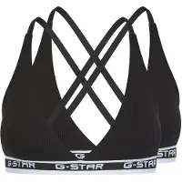 G-Star Underwear Aquamarine 2 Pack Multi-way Triangle Bralette Blac Taglia: XXL | Reggiseni Outlet | Donna | Ciano