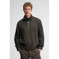Butcher of Blue Galway Half Zip Mocha Brown Taglia: 3XL | Maglioni a maglia Outlet | Uomo | Marrone