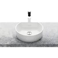 Ravak Lavabo da appoggio MOON in marmo bianco 355 x 120 x 400 mm XJN01300001