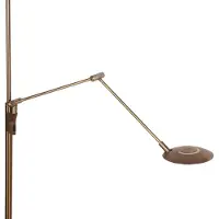Steinhauer Lampada LED da pavimento Zenith 2 bronzo, lampada da lettura, CCT, telecomando
