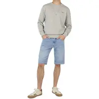 Pepe Jeans per uomo. PM80000442UG Pantaloncini da palestra slim blu (38), Casual, Cotone, Denim