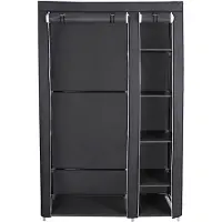 Songmics Armadio XL Armadio in tessuto Armadio pieghevole con asta appendiabiti
