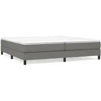 vidaXL Struttura letto a molle insacchettate grigio scuro 200x200 cm tessuto
