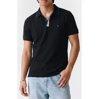 Tommy Hilfiger Pique Placket T-shirt Black Taglia: XXL | Polo Outlet | Uomo | Nero