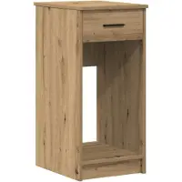vidaXL Armadio per computer con cassetto in rovere Artisan 35x45x77 cm