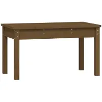 vidaXL Panchina da giardino marrone miele 80x44x45 cm in legno di pino massiccio