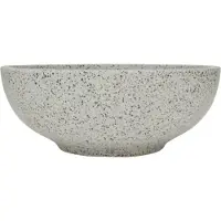 vidaXL Lavabo da appoggio grigio rotondo Ø41x14 cm in Vetroceramica