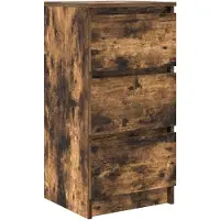 vidaXL Credenza in rovere fumé 37,5x35x76 cm materiale a base di legno