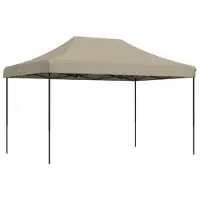 vidaXL Tenda per feste pieghevole Pop-Up Taupe 440x292x315 cm