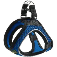 Hunter Pet Harness Hilo Comfort Imbracatura per cani (Halsumfang 55-60 cm - Bauchumfang 58-65 cm, blu)
