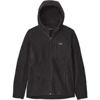Patagonia - Pile leggera e traspirante con cerniera - K's R1 Air Full-Zip Hoody Black in Poliestere Riciclato - Taglia Bambino XS - Nero